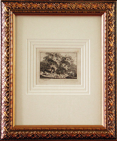 Jacob Cats - Framed Image - Landscape Study with a Figure on Horseback