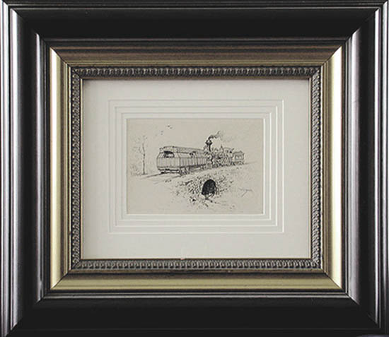 William Henry Drake - Framed Image - Railway Battery