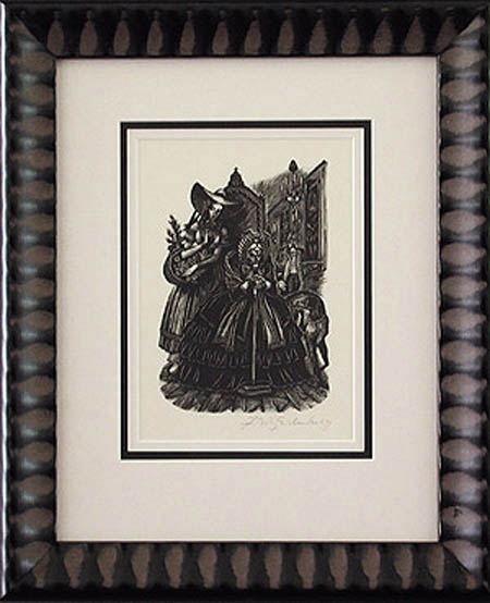 Fritz Eichenberg - Framed Image - The Old Lady