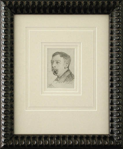 Arthur Joseph Gaskin - Framed Image - Sketch of Frank Richards