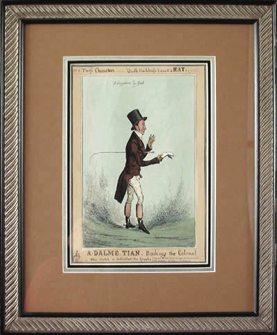 William Heath - Framed Image A Dalme-tian Booking The Colonel