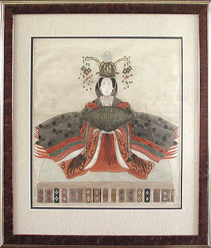 Japanese School - Framed Image - Japanese Empress Doll