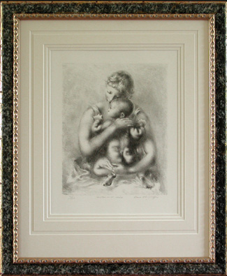 Clara Klinghoffer - Framed Image - Mother and Child