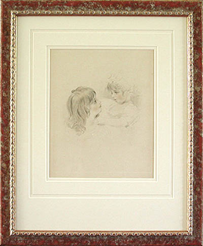 Frederick Christian Lewis - Framed Image - The Sisters - Sir Thomas Lawrence’s Nieces