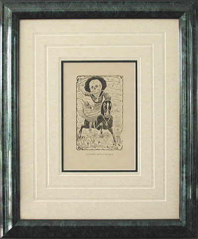 Jose Guadalupe Posada - Framed Image - Calavera Revolucionaria or Revolutionary Skeleton