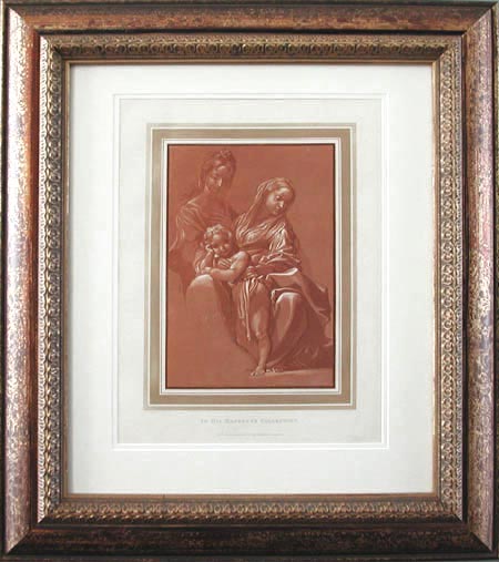 Luigi Schiavonetti  - Framed Image - Virgin and Child and St. Anne