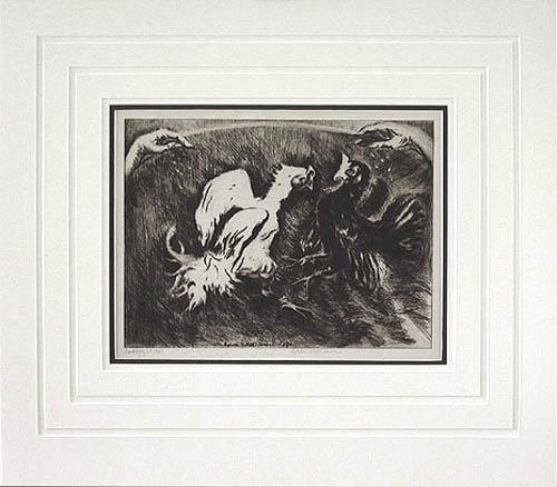 Sybilla Mittell Weber - Matted Image - Cockfight