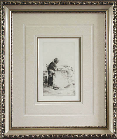 John W. Winkler - Framed Image - La Marchande Endormie or The Sleeping Merchant